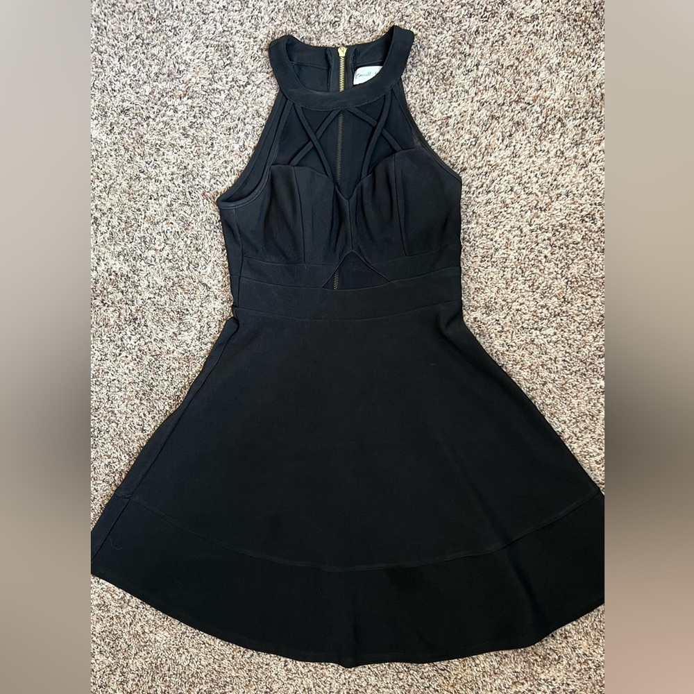 Black mini dress size S